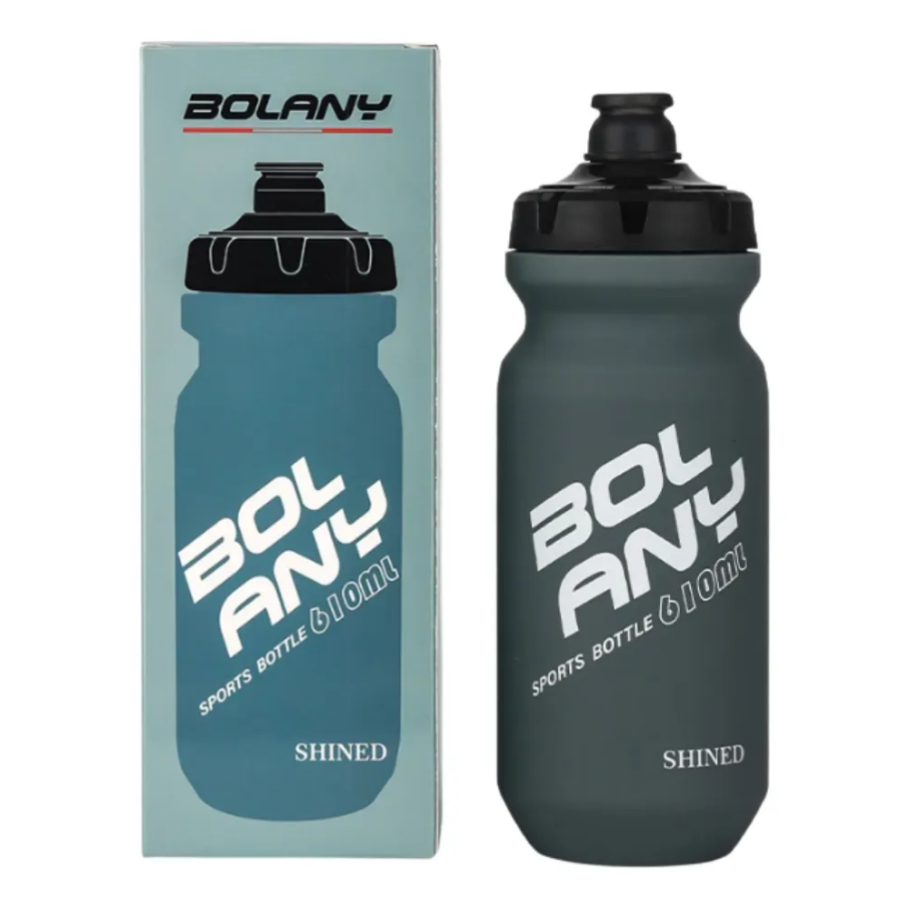 Bote De Agua 610ml Bolany Anfora Shined Mtb Ciclismo Bidon Gris Oscuro