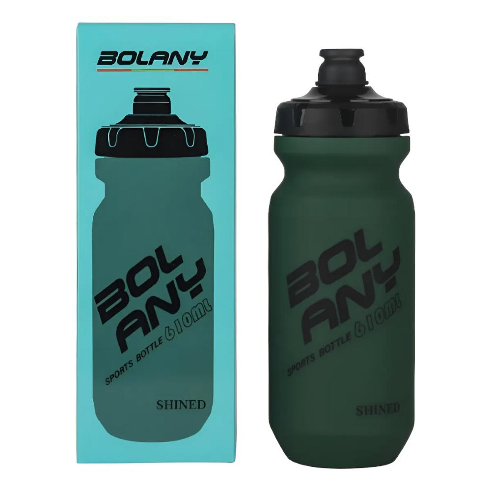 Bote De Agua 610ml Bolany Anfora Shined Mtb Ciclismo Bidon Verde Oscuro