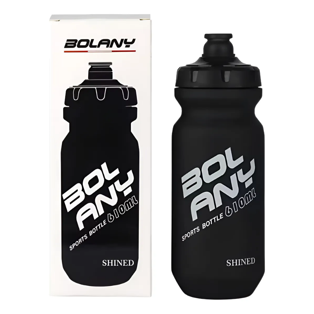 Bote De Agua 610ml Bolany Anfora Shined Mtb Ciclismo Bidon Negro