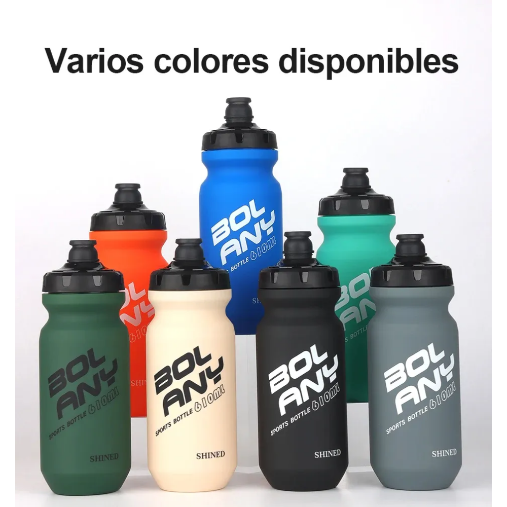 Bote De Agua 610ml Bolany Anfora Shined Mtb Ciclismo Bidon Negro