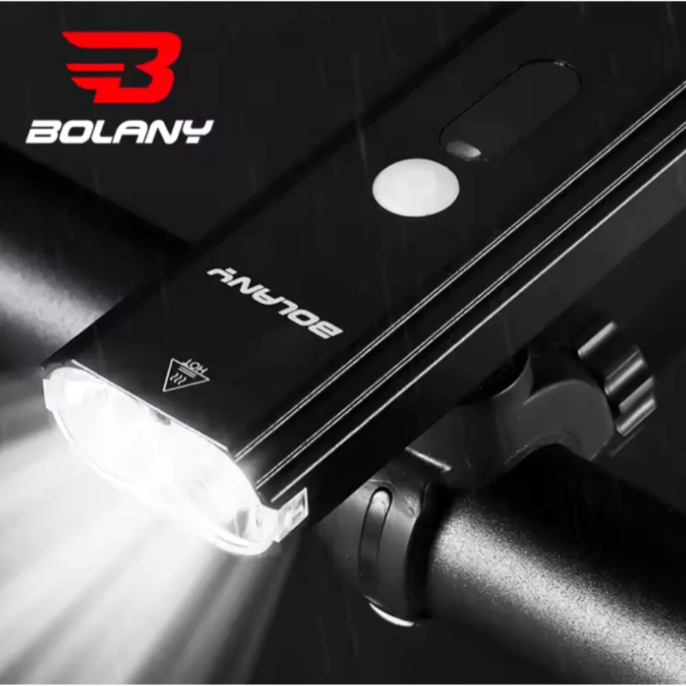 Luz Delantera De 600 Lumenes Para Bicicleta Bolany Aluminio Negro