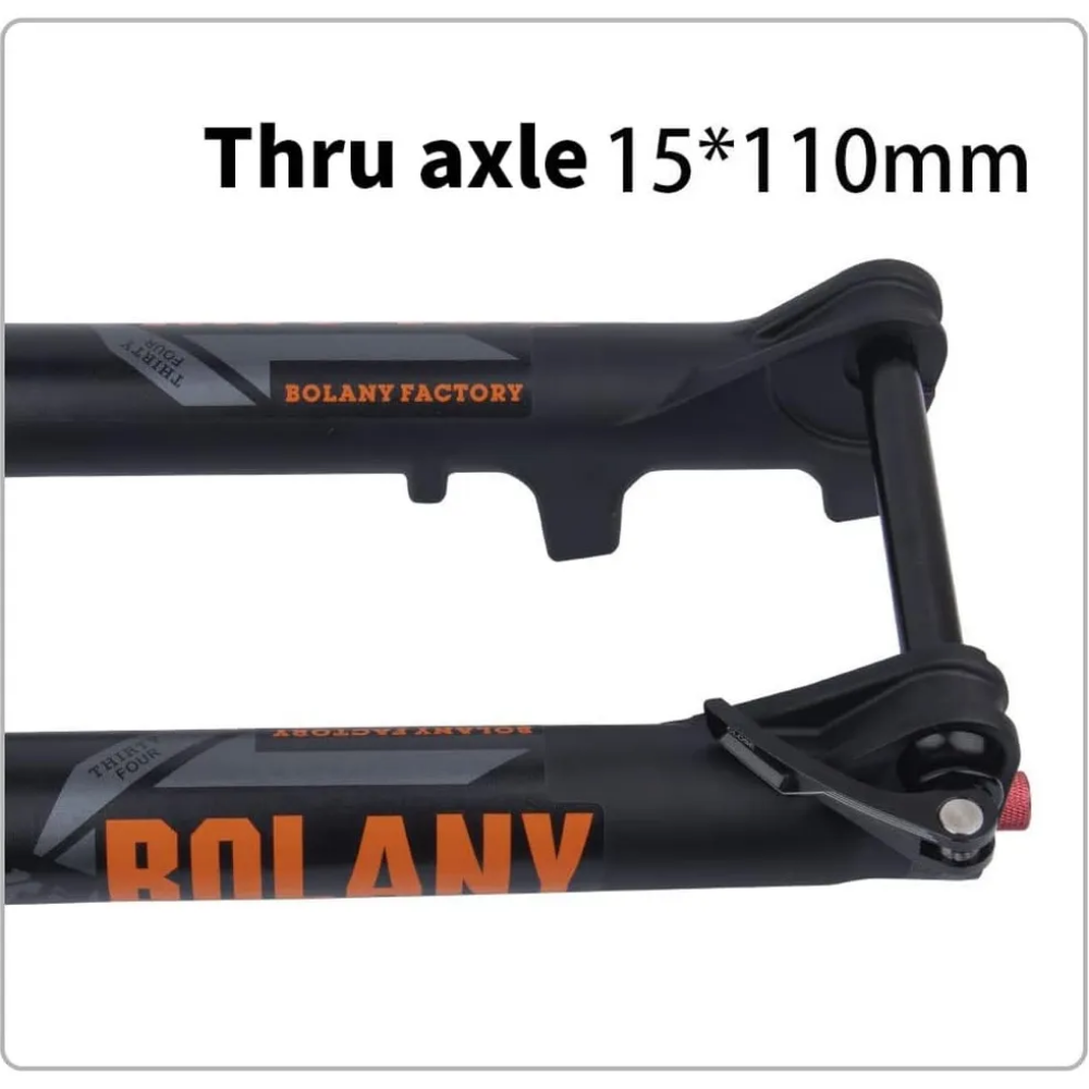 Suspensión Dorada Bolany R27.5 De 180mm Conica Eje Boost Dorado