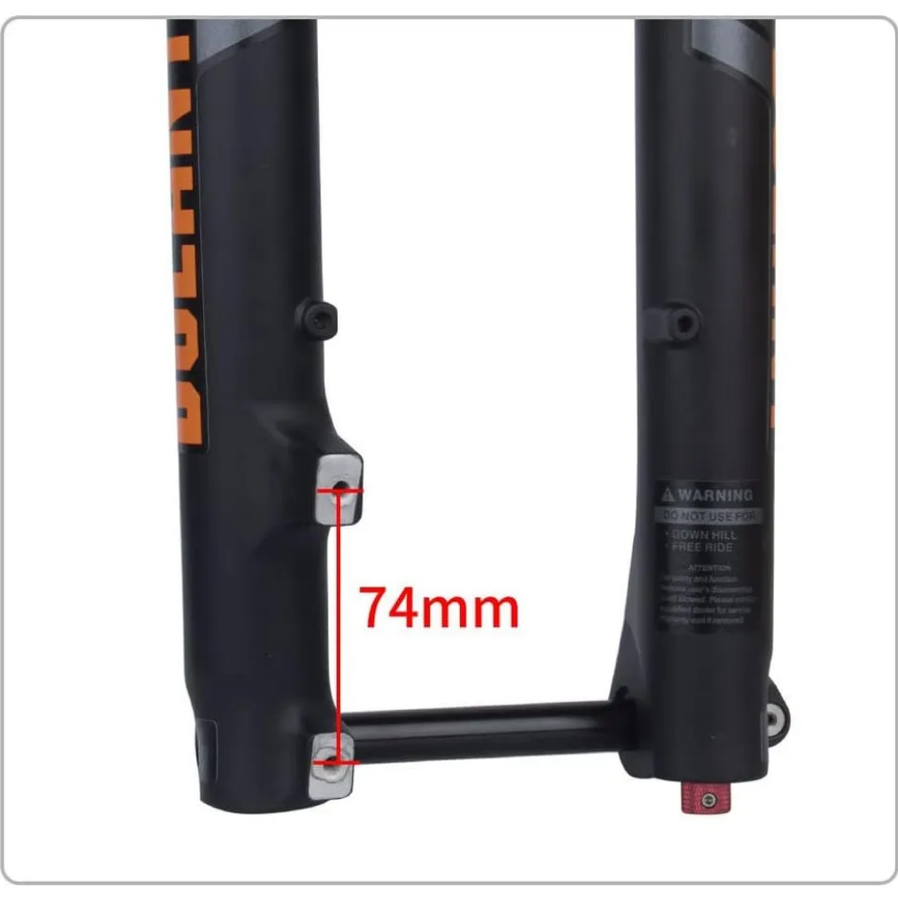 Suspensión Dorada Bolany R27.5 De 180mm Conica Eje Boost Dorado