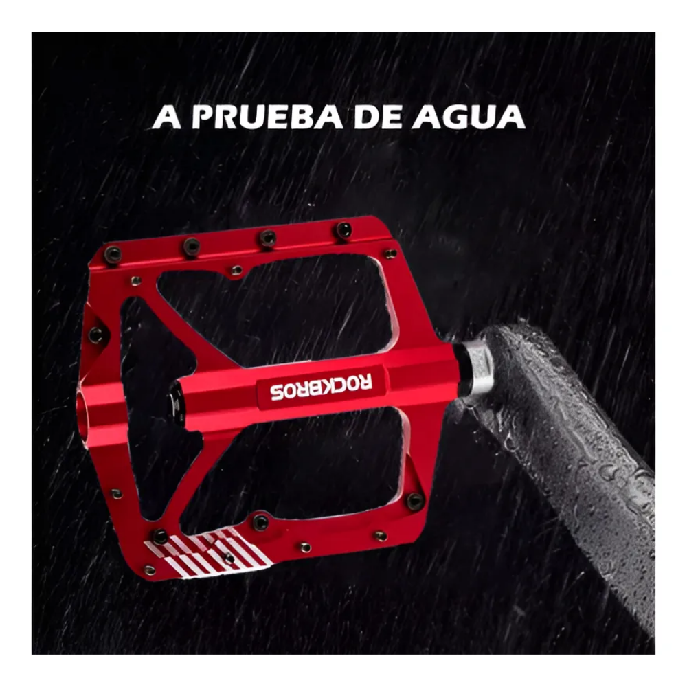 Pedales De Aluminio Amplios Rockbros Para Mtb Pines