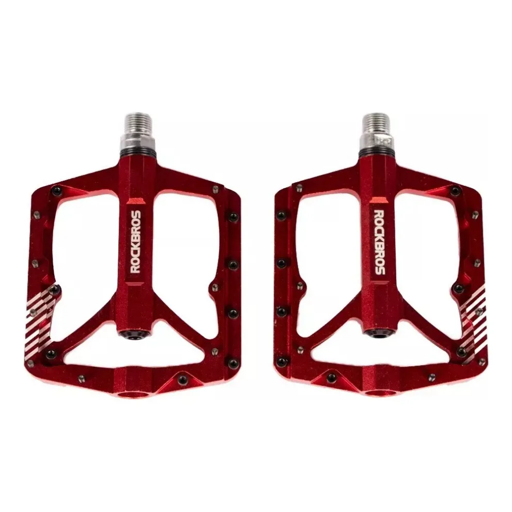 Pedales De Aluminio Amplios Rockbros Para Mtb Pines