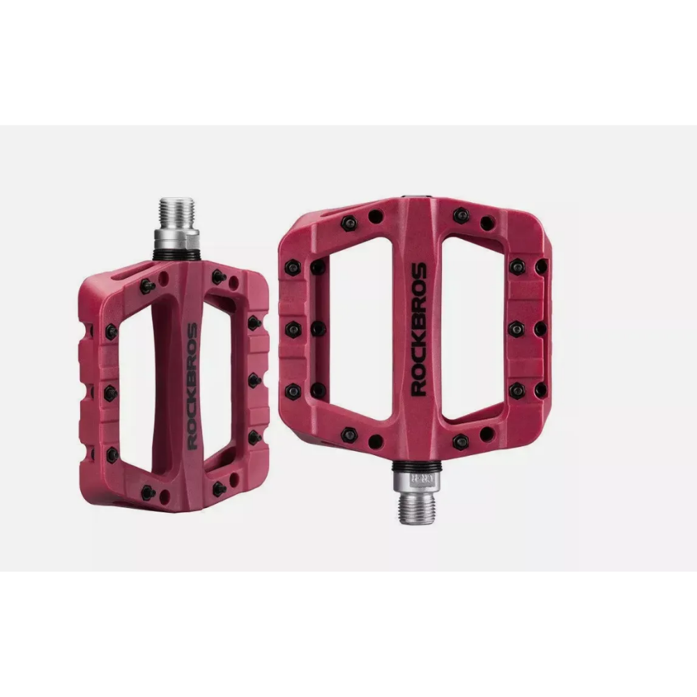 Pedales Rockbros Plataforma Mtb, Ciclismo Balero Sella Nylon