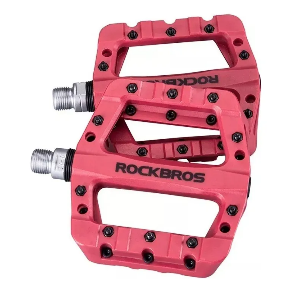 Pedales Rockbros Plataforma Mtb, Ciclismo Balero Sella Nylon