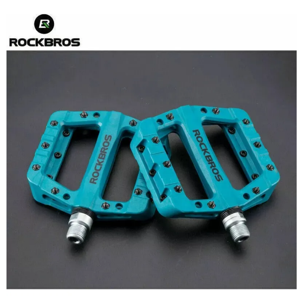 Pedales Rockbros Plataforma Mtb, Ciclismo Balero Sella Nylon