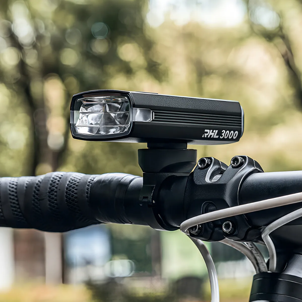 Luz Delantera Para Bicicleta De 3000 Lumenes Rockbros New Negro