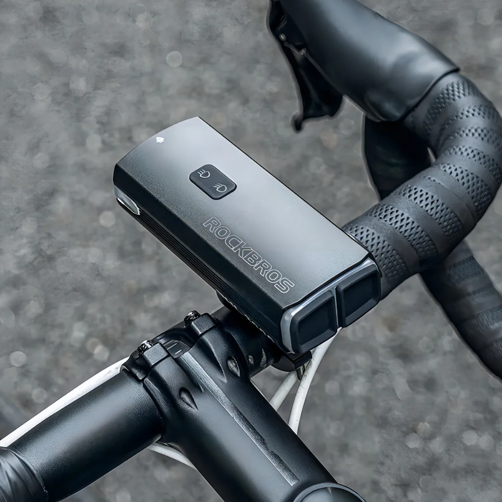 Luz Delantera Para Bicicleta De 3000 Lumenes Rockbros New Negro