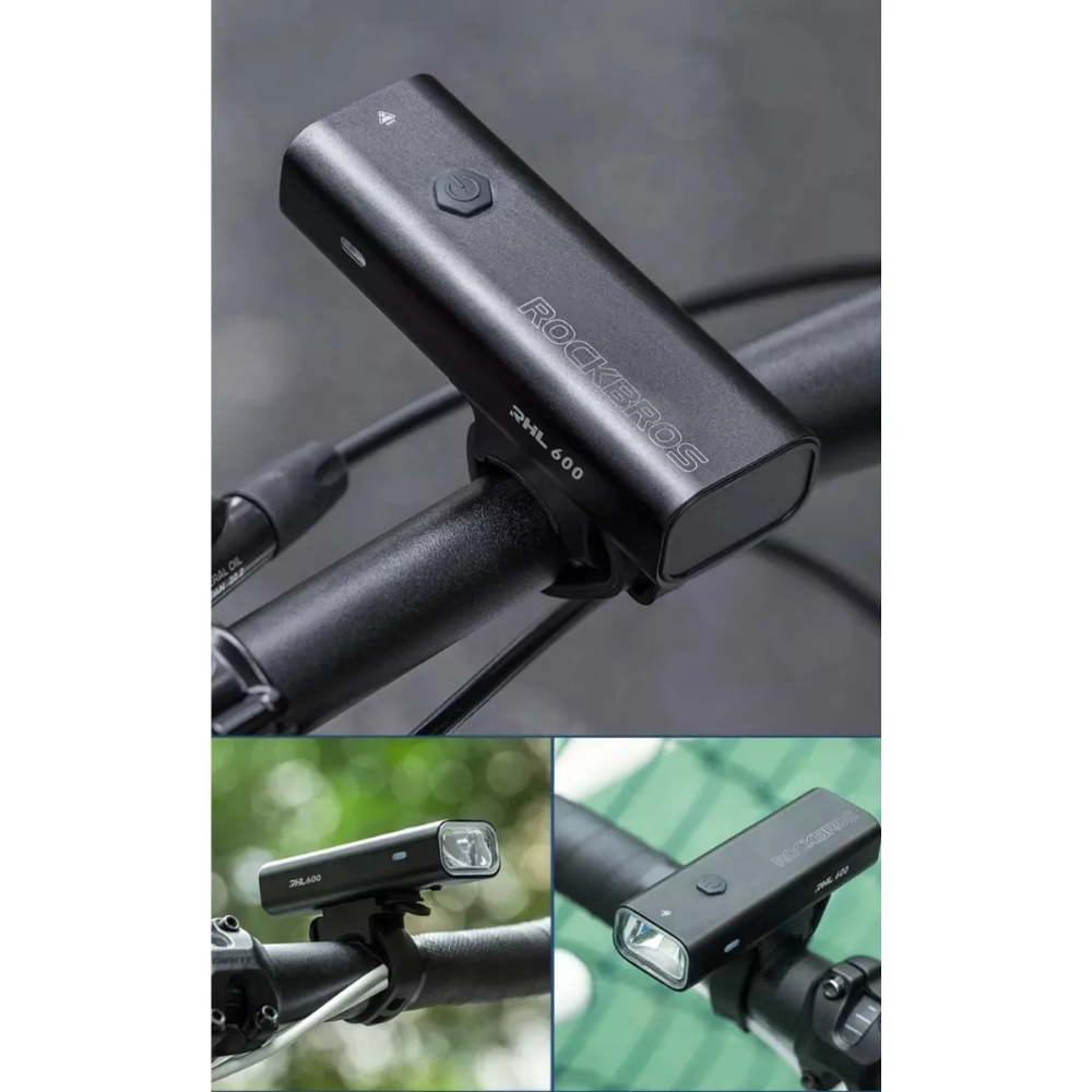 Luz Delantera De 600 Lumenes Rockbros Impermeable Mtb