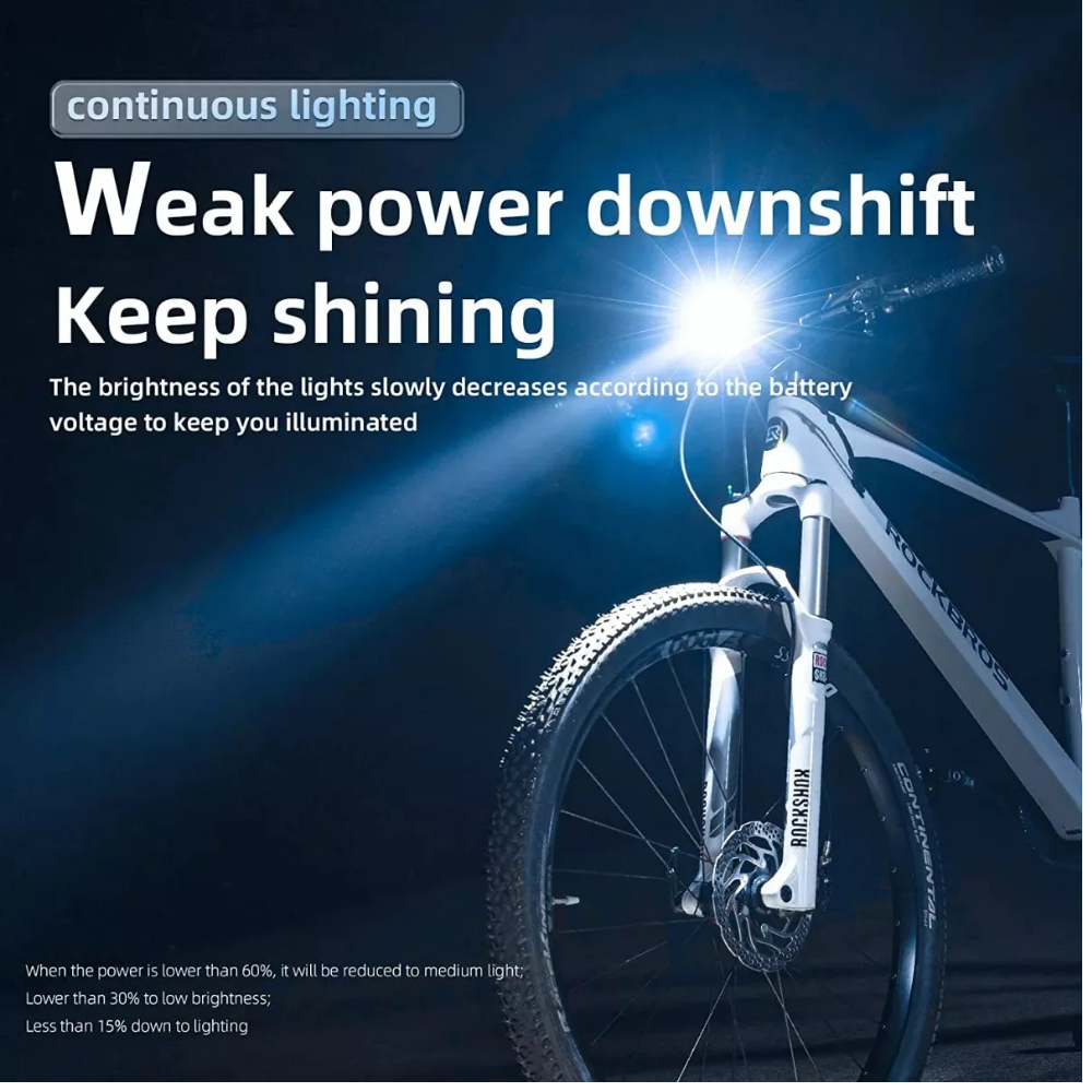 Luz Delantera De 600 Lumenes Rockbros Impermeable Mtb