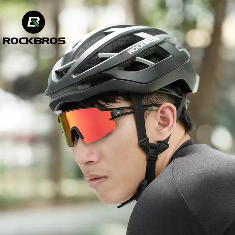 Lentes Polarizados Para Ciclismo Rockbros Lente Naranja Naranja Negro