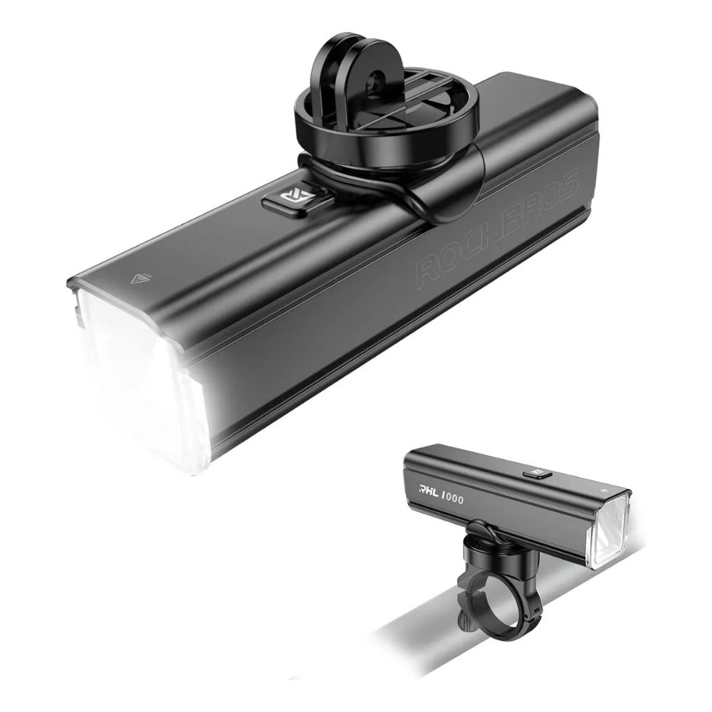 Luz Delantera De 1000 Lumenes Rockbros 5 Modos Negro