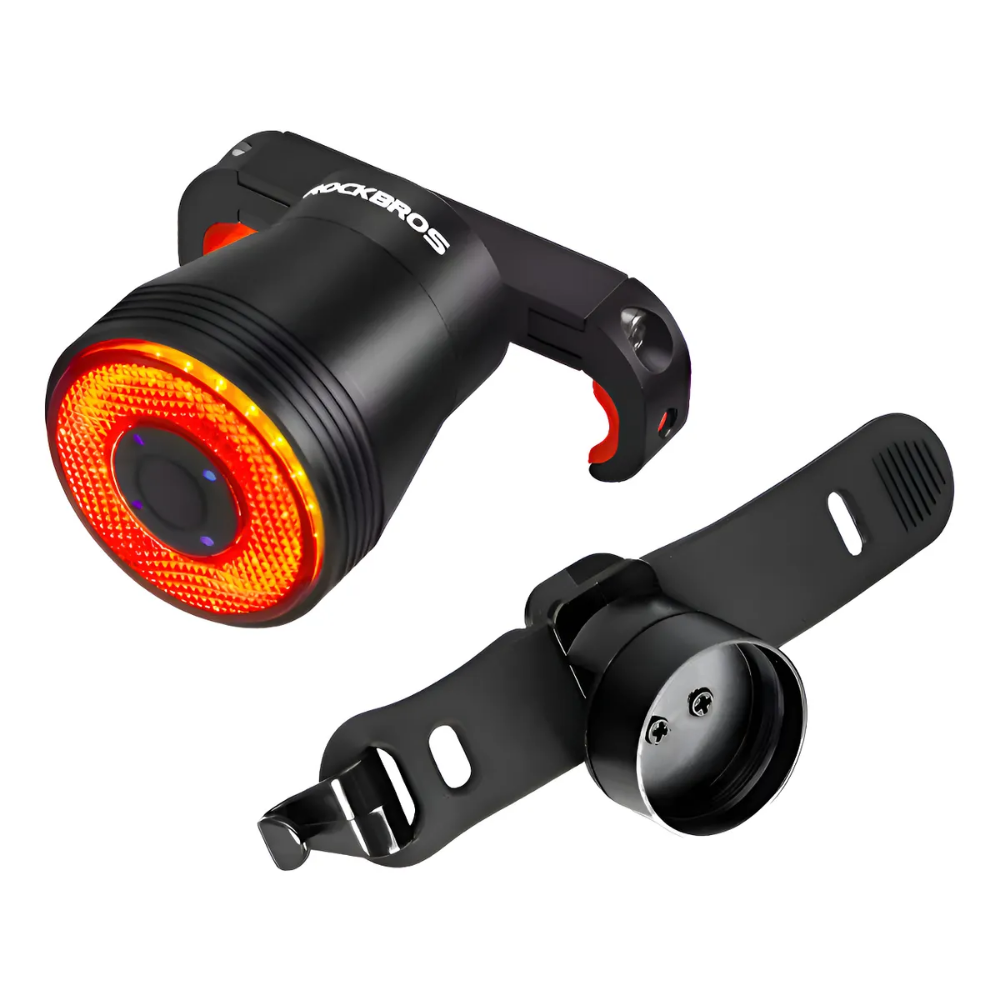Luz Trasera Con Sensor Freno Inteligente Rockbros 60lm Negro