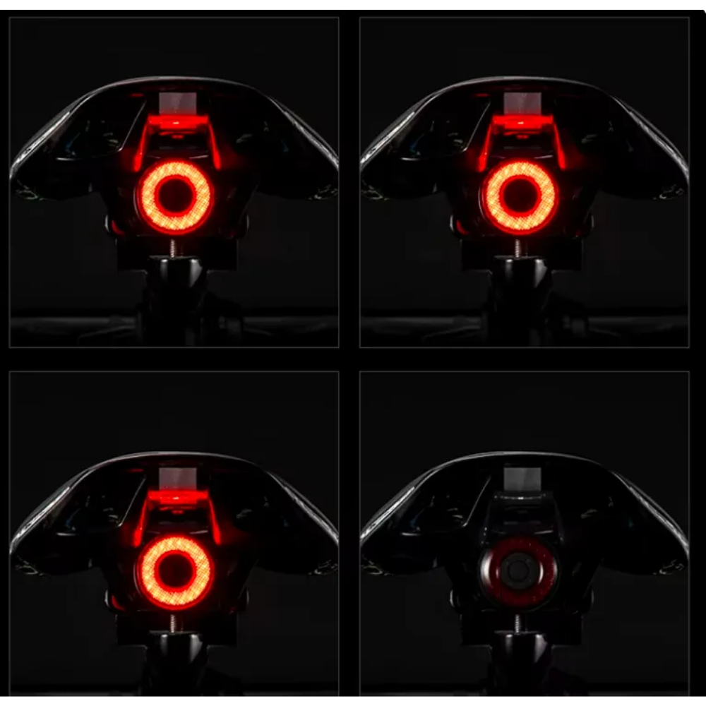 Luz Trasera Con Sensor Freno Inteligente Rockbros 60lm Negro