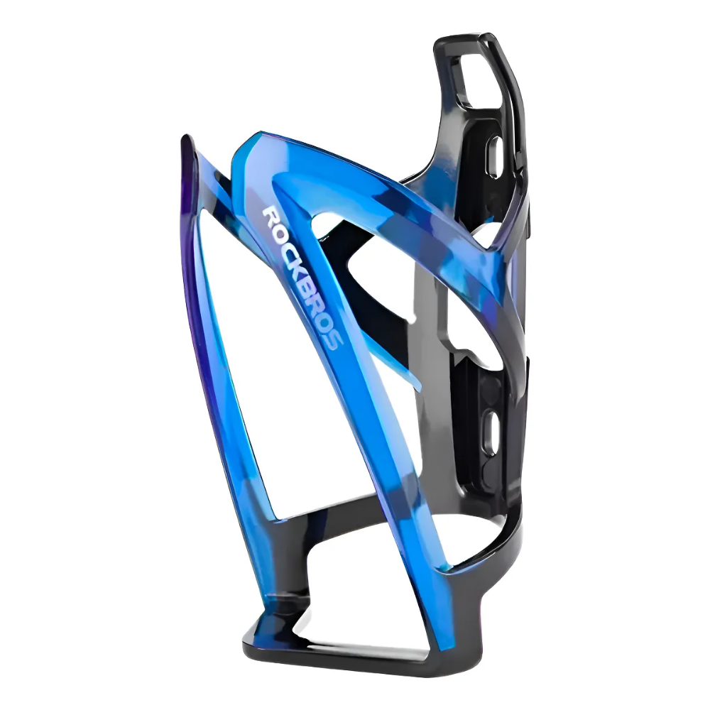 Porta Botella Agua Anforas Para Bicicletas Rockbros Resiste Azul