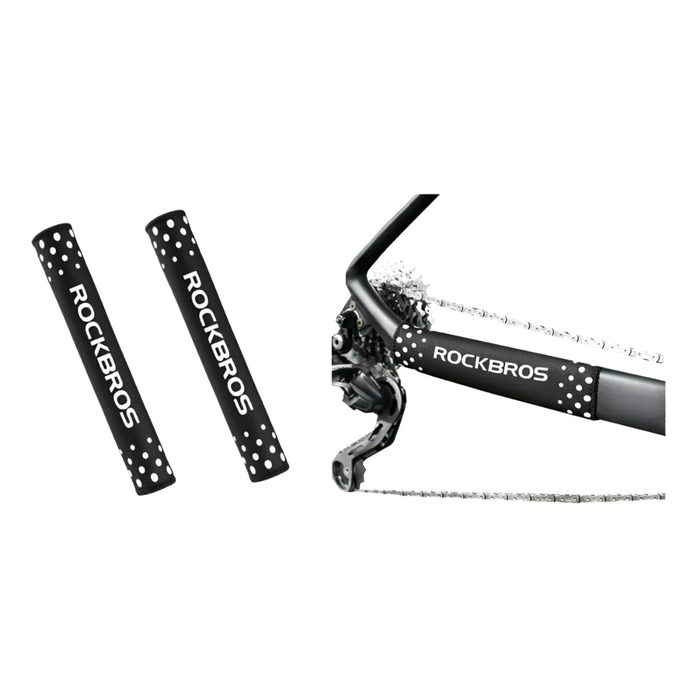 Protector Cubre Cadena De Cuadro De Bicicleta Rockbros Par Negro
