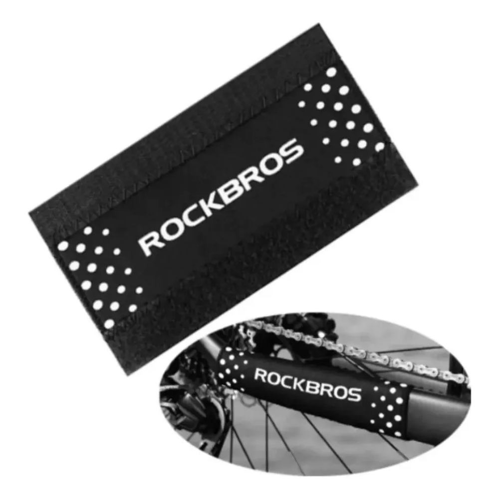 Protector Cubre Cadena De Cuadro De Bicicleta Rockbros Par Negro