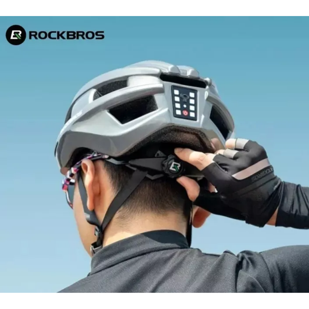 Casco Para Ciclismo Con Luz Trasera Rockbros Mtb, Ruta