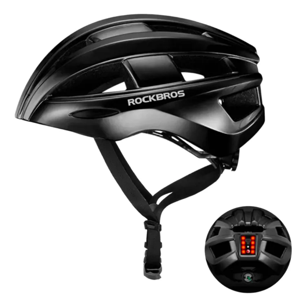 Casco Para Ciclismo Con Luz Trasera Rockbros Mtb, Ruta