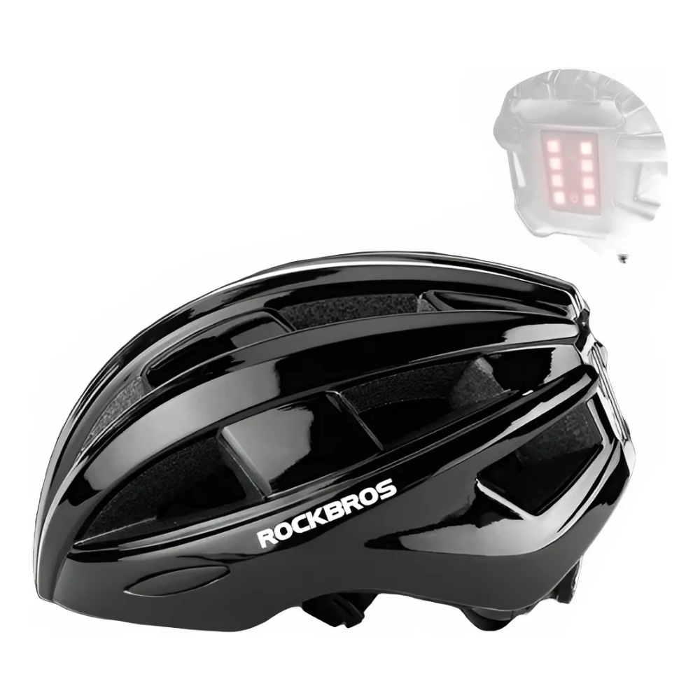 Casco Para Ciclismo Con Luz Trasera Rockbros Mtb, Ruta