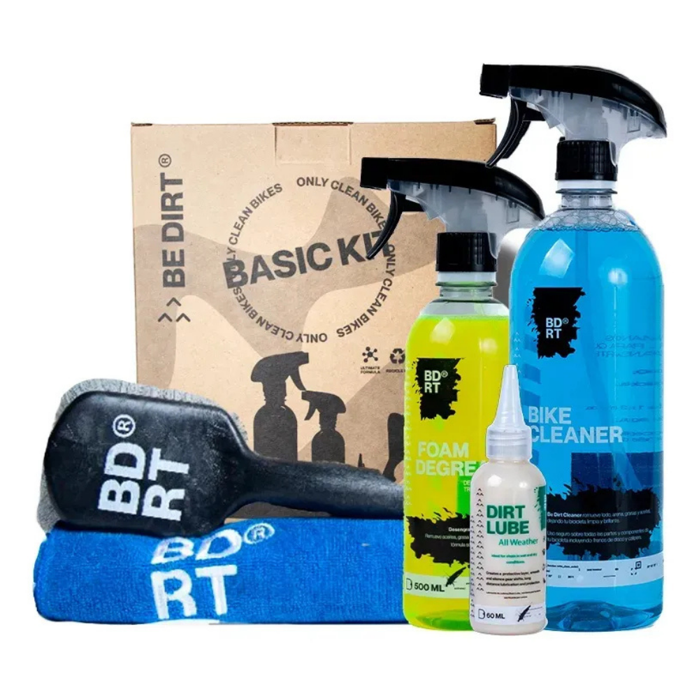 Kit De Limpieza Para Bicicleta Be Dirt Basic Kit Premium Azul