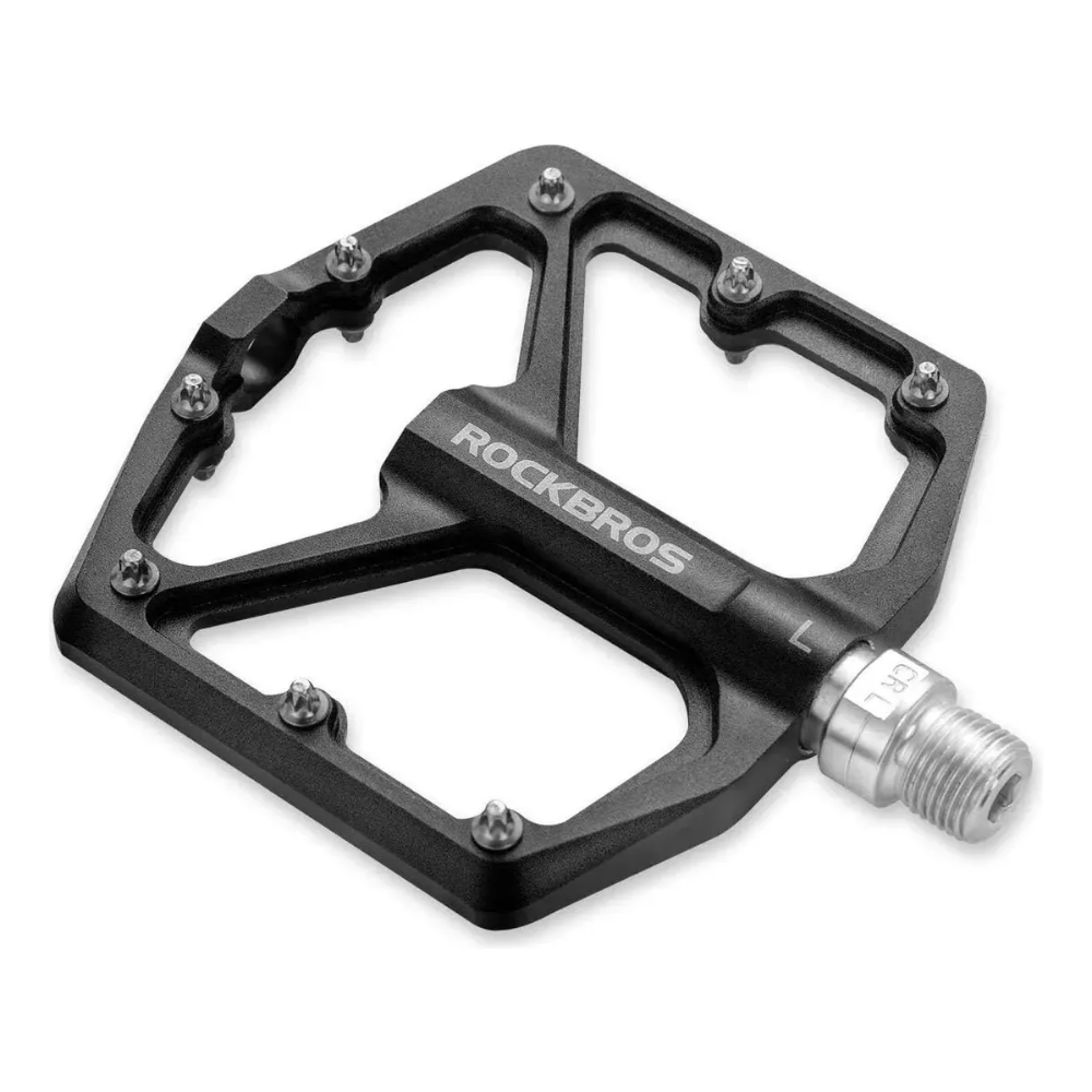 Pedales De Aluminio Rockbros Gran Agarre Mtb, Carretera, Bmx Negro