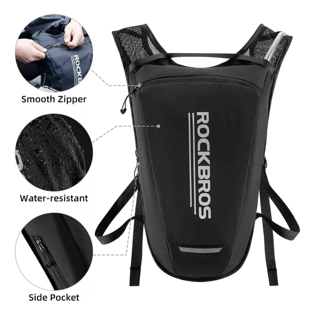 Mochila De Hidratación De Ciclismo 2 Litros Rockbros Ligera