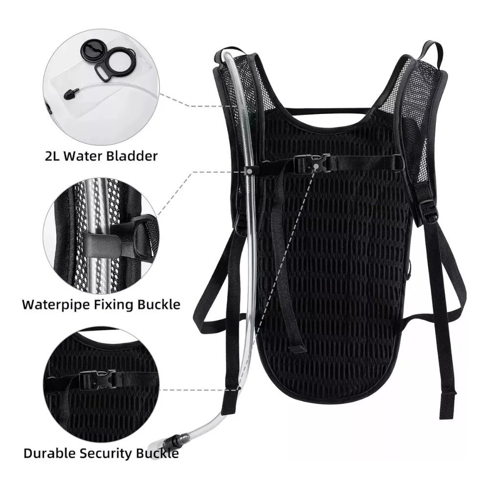Mochila De Hidratación De Ciclismo 2 Litros Rockbros Ligera