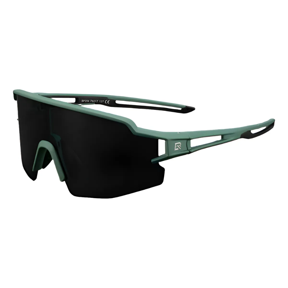 Lentes Polarizados Para Ciclismo Rockbros Verde Militar Negro Verde Oscuro