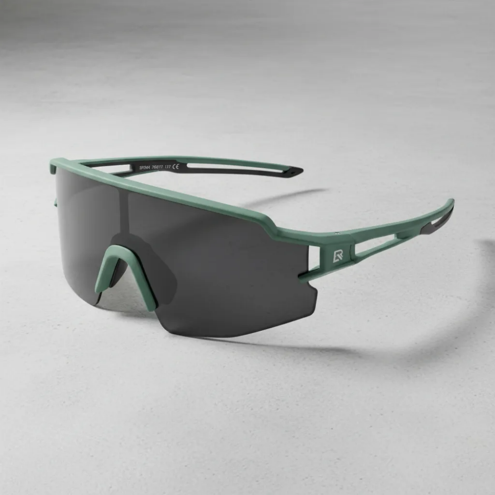 Lentes Polarizados Para Ciclismo Rockbros Verde Militar Negro Verde Oscuro