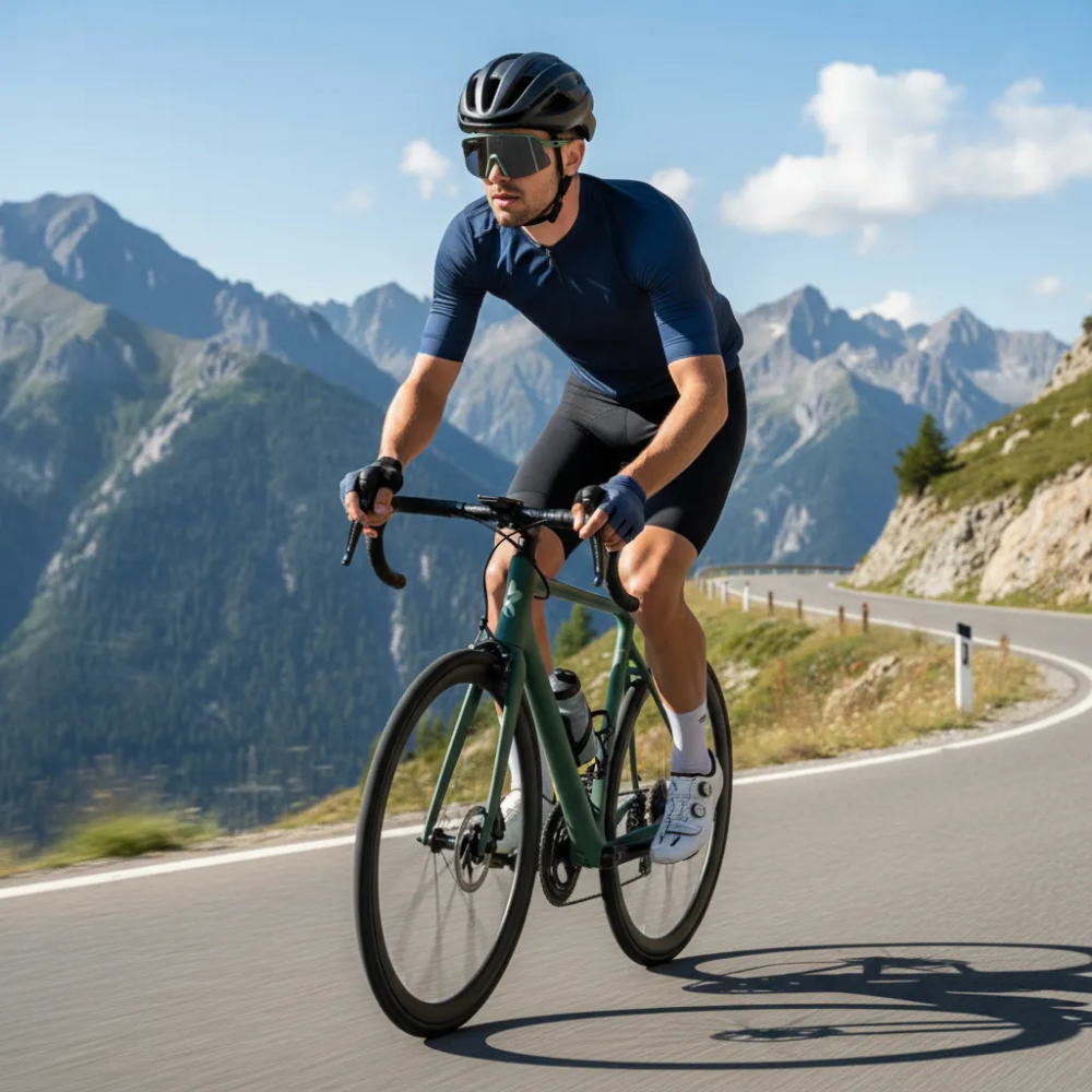 Lentes Polarizados Para Ciclismo Rockbros Verde Militar Negro Verde Oscuro